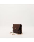 Sac en cuir Wallet on Chain brun - 17 x 14 x 4 cm
