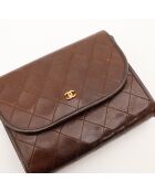 Sac en cuir Wallet on Chain brun - 17 x 14 x 4 cm