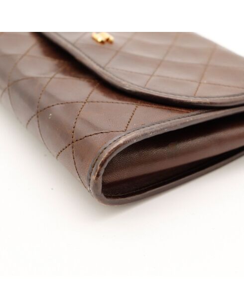 Sac en cuir Wallet on Chain brun - 17 x 14 x 4 cm
