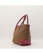 Tote bag Bambou beige - 35 x 25 x 12 cm