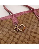 Tote bag Bambou beige - 35 x 25 x 12 cm