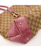 Tote bag Bambou beige - 35 x 25 x 12 cm