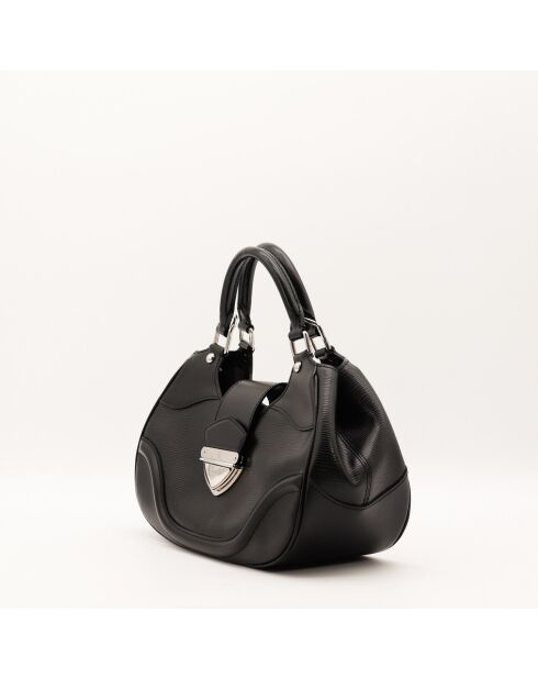 Sac en cuir Montaigne Épi noir - 31 x 15 x 13 cm