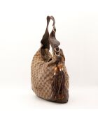 Sac en cuir New Jackie Hobo Bamboo beige - 41 x 37 x 6 cm