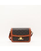 Sac Triomphe cognac - 22 x 15.5 x 6 cm