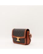 Sac Triomphe cognac - 22 x 15.5 x 6 cm