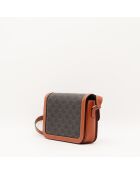 Sac Triomphe cognac - 22 x 15.5 x 6 cm