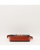 Sac Triomphe cognac - 22 x 15.5 x 6 cm