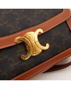 Sac Triomphe cognac - 22 x 15.5 x 6 cm