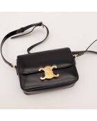 Sac en cuir Triomphe Teen noir - 18.5 x 13.5 x 7 cm