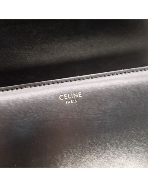 Sac en cuir Triomphe Teen noir - 18.5 x 13.5 x 7 cm