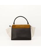 Sac en cuir Trapèze tricolore - 48 x 24 x 33 cm