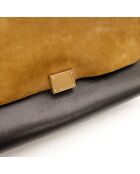 Sac en cuir Trapèze tricolore - 48 x 24 x 33 cm