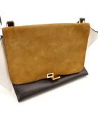 Sac en cuir Trapèze tricolore - 48 x 24 x 33 cm