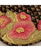 Sac Hobo Bambou Broderie noir - 29 x 24 x 3 cm