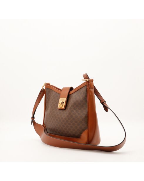 Sac Hobo Macadam marron - 27 x 24 x 8 cm