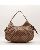 Sac Hobo Web Crystal marron - 38 x 27 x 13 cm