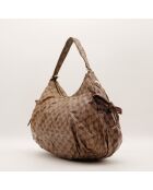 Sac Hobo Web Crystal marron - 38 x 27 x 13 cm