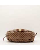 Sac Hobo Web Crystal marron - 38 x 27 x 13 cm