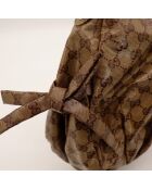 Sac Hobo Web Crystal marron - 38 x 27 x 13 cm