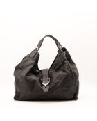 Sac en cuir Stirrup Hobo noir - 36 x 29 x 18 cm