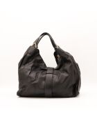 Sac en cuir Stirrup Hobo noir - 36 x 29 x 18 cm