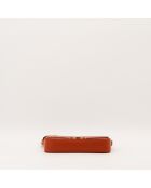 Sac en cuir Triomphe Claude cognac - 20.5 x 11.5 x 4 cm