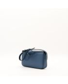 Sac en cuir Triomphe Claude bleu - 20.5 x 11.5 x 4 cm