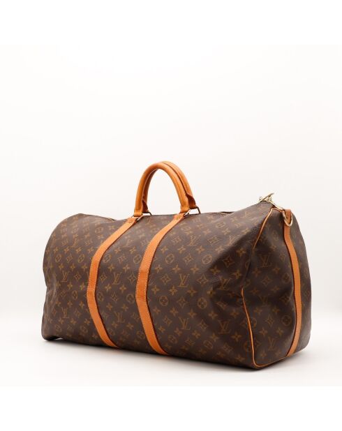 Sac de voyage Keepall 55 Bandoulière marron - 55 x 31 x 26 cm