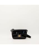 Sac en cuir Triomphe Vintage noir - 23 x 18 x 5 cm