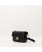 Sac en cuir Triomphe Vintage noir - 23 x 18 x 5 cm