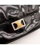 Sac en cuir Triomphe Vintage noir - 23 x 18 x 5 cm