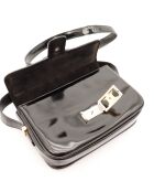 Sac en cuir Triomphe Vintage noir - 23 x 18 x 5 cm