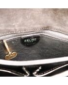 Sac en cuir Triomphe Vintage noir - 23 x 18 x 5 cm