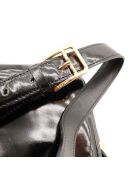 Sac en cuir Triomphe Vintage noir - 23 x 18 x 5 cm