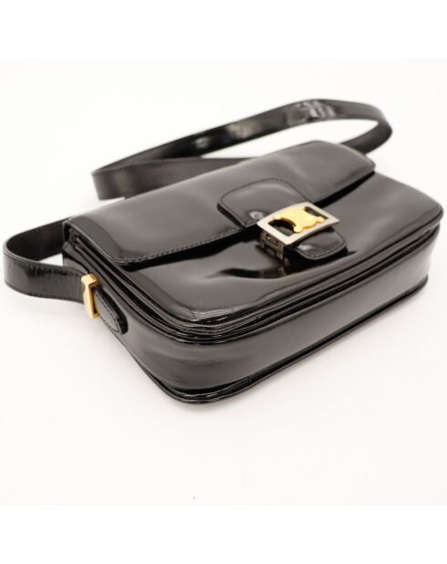 Sac en cuir Triomphe Vintage noir - 23 x 18 x 5 cm