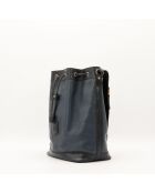 Sac en cuir Seau bleu nuit - 27 x 30 x 15 cm