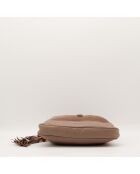 Sac New Jackie Velours marron - 36 x 29 x 5 cm