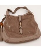 Sac New Jackie Velours marron - 36 x 29 x 5 cm