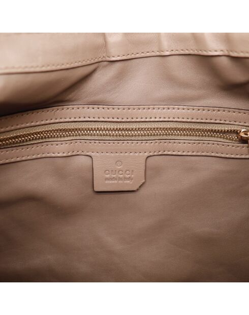 Sac New Jackie Velours marron - 36 x 29 x 5 cm