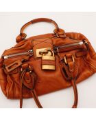 Sac en cuir Paddington terracotta - 36 x 20 x 19 cm