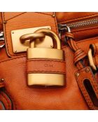 Sac en cuir Paddington terracotta - 36 x 20 x 19 cm
