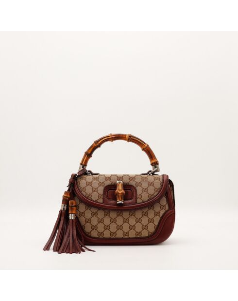 Sac Bambou 1947 beige - 25 x 17 x 9 cm