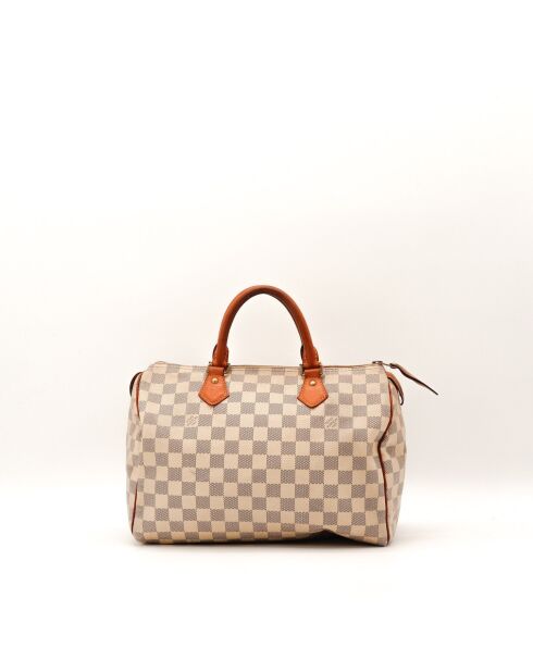 Sac Speedy 30 Damier beige - 30 x 21 x 17 cm