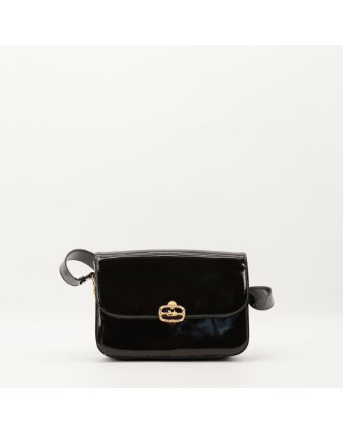 Sac en cuir Sulky noir - 24 x 17 x 6 cm