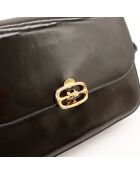Sac en cuir Sulky noir - 24 x 17 x 6 cm