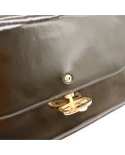 Sac en cuir Sulky noir - 24 x 17 x 6 cm