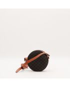 Sac Rond Triomphe marron - 14 x 14 x 4 cm