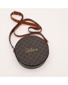 Sac Rond Triomphe marron - 14 x 14 x 4 cm