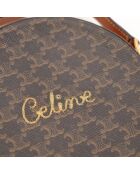 Sac Rond Triomphe marron - 14 x 14 x 4 cm
